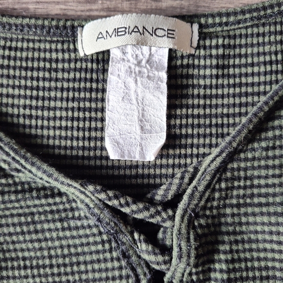 Ambiance Dark Green Ribbed Camisole - Picture 5 of 7